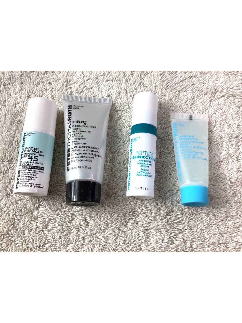 Peter Thomas Roth Skincare Set Travel Sizes*SPF Moisturizer*Firm Peeling Gel*NEW